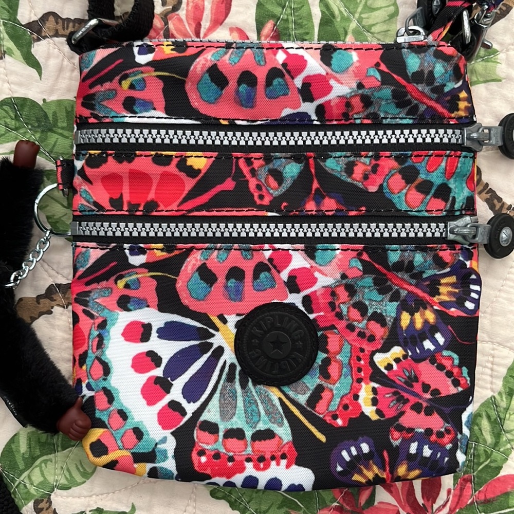 Kipling Small Multiple Zippered Pockets Crossbody… - image 2